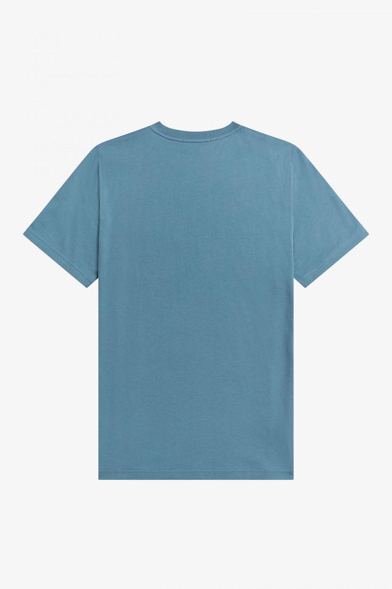 Grey Blue Fred Perry Laurel Wreath Men's T Shirts | PH 1693DFMN